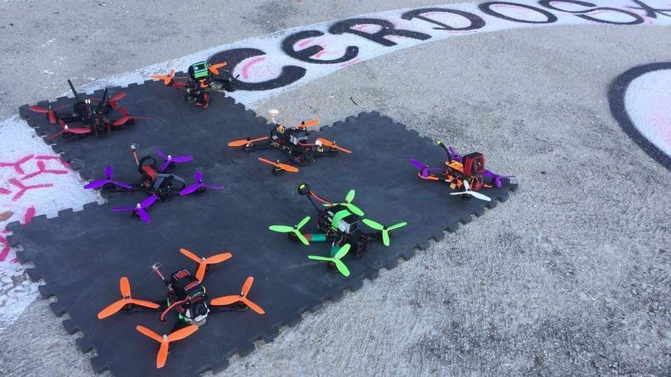 Circuito de drones de carreras